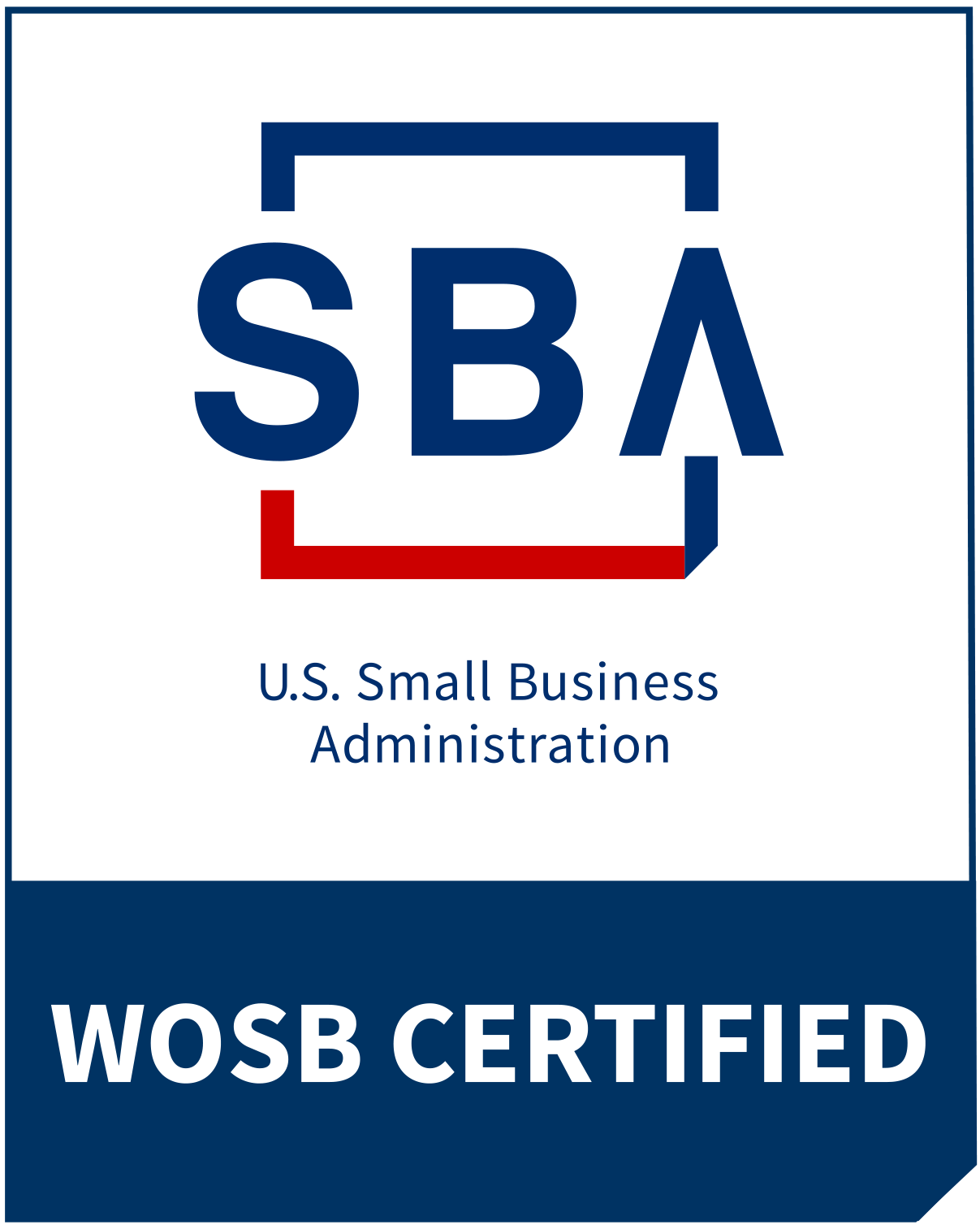 U.S. SBA Woman-Owned Small Business (WOSB) Certified